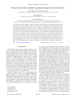 Theory of current-driven instability experiments in