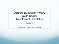 Ashford Dunwoody YMCA Youth Soccer New