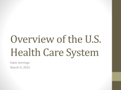 Overview of the US Health Care System