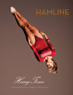 Gymnast Sarah Prosen `11 competes in World Games