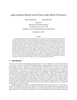 Approximating Optimal Social Choice under Metric Preferences