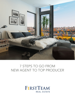 7 STEPS TO GO FROM NEW AGENT TO TOP PRODUCER