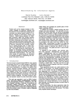 Matchmaking for Information Agents