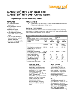 XIAMETER® RTV-3481 Base and RTV-3081 Curing Agent