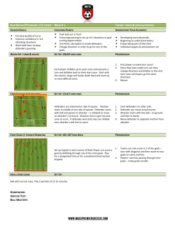 SET UP: 20 SET UP: 15 SET UP: 40 X 30 YARD AREA