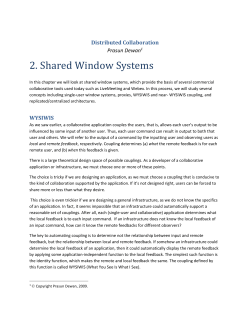 Shared I/O Systems - UNC Computer Science