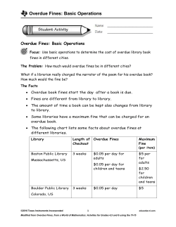 Overdue Fines - TI Education