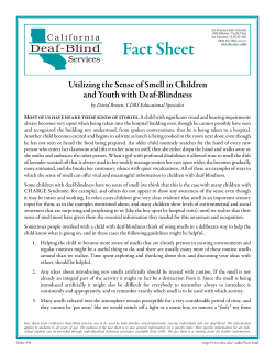 34 Utilizing the Sense of Smell in Children and Youth with Deaf