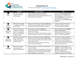 Strategy Map Example: Oregon Public Health Institute Healthy