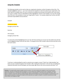 Emergency Action Plan - EMC Insurance Companies