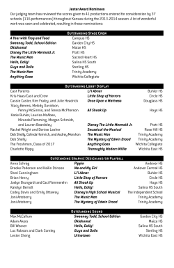 Jester Award Nominees Our judging team has reviewed the scores