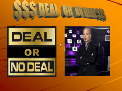 NO DEAL