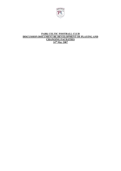 Introduction - Park Celtic Football Club