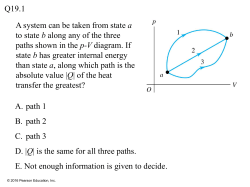 Clicker Questions on Thermodynamics