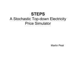 STEPS A Stochastic Top-down Electricity Price Simulator