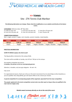 TENNIS Site : ZTK Tennis Club Maribor