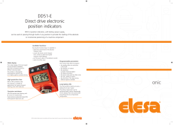 DD51-E Direct drive electronic position indicators