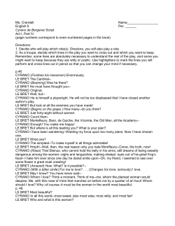 Ms. Crandell Name_________________ English 9 Per. ______