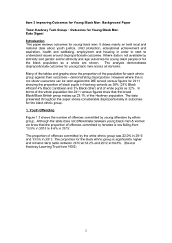 Team Hackney Task Group &ndash; Outcomes for Young Black Men