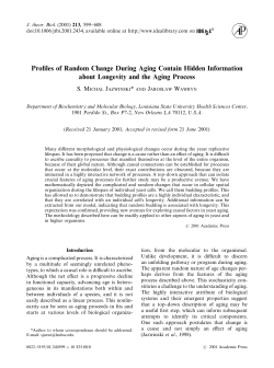 Profiles of Random Change During Aging Contain Hidden