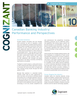 Canadian Banking Industry: Performance and