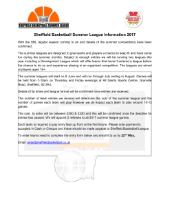 entry form - Sheffield Basketball League