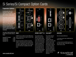 Si Series/Si Compact Option Cards