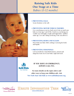 Raising Safe Kids One Stage at a Time Babies (0-12