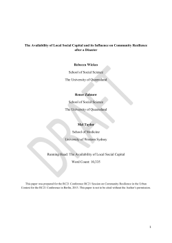 The Availability of Local Networks and their Influence on