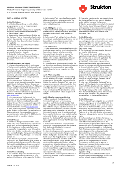 GENERAL PURCHASE CONDITIONS STRUKTON The Dutch