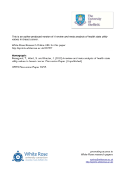 A review and meta analysis of health state utility values in breast