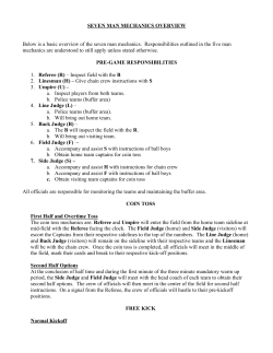 SEVEN MAN MECHANICS OVERVIEW Below is a basic overview of