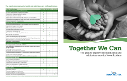 Together We Can Strategy - Government of Nova Scotia