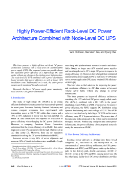 Highly Power-Efficient Rack-Level DC Power