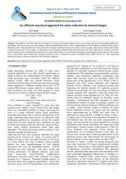 An efficient non-local approach for noise reduction in natural images