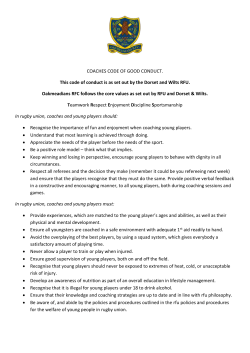 Oakmeadians Code of Conduct 2016/17