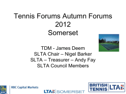 Tennis Forums Autumn 2010