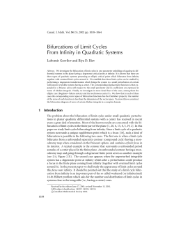 Bifurcations of Limit Cycles From Infinity in Quadratic Systems