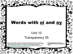 Sounding Out: Words with short a