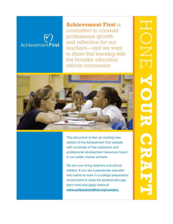 IEP writing guide - Achievement First