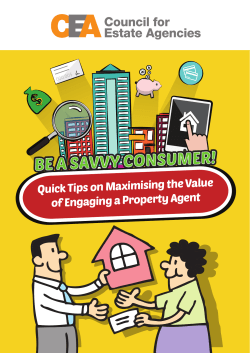 be a savvy consumer! - Council for Estate Agencies