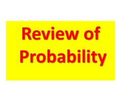review of probability