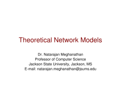 Theoretical Network Models