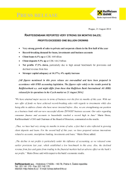 Praha, 2 - Raiffeisenbank