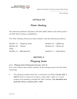 Floor Hockey - Special Olympics Canada