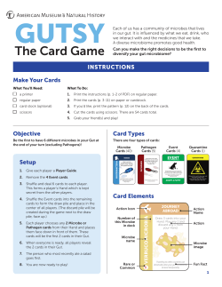The Card Game - American Museum of Natural History