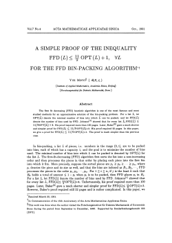 A simple proof of the inequality FFD ( L