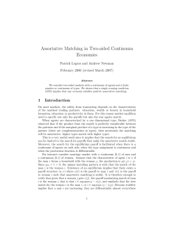 Assortative Matching in Two