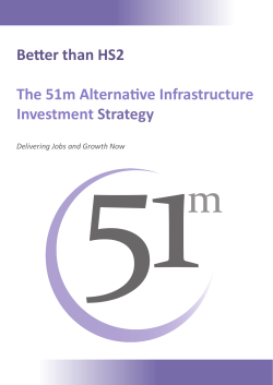Better than HS2 The 51m Alternative Infrastructure Investment Strategy