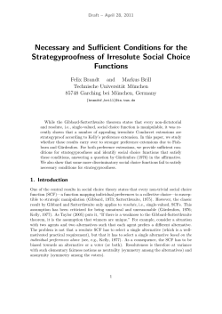 Necessary and Sufficient Conditions for the Strategyproofness of